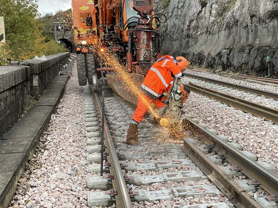 Les travaux ont lieu entre Lantenay et Plombières-lès-Dijon
